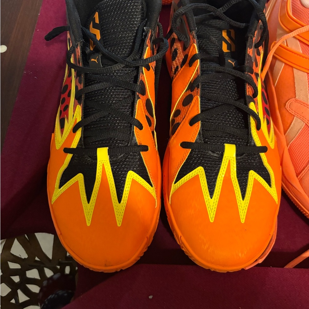 Cheetos Puma Orange and Yellow Sneakers
